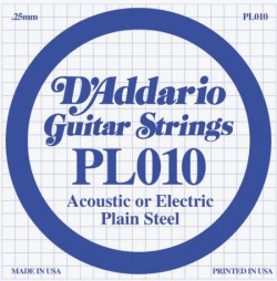 D'ADDARIO PL010 Отдельная струна 0.010"