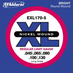 D'Addario EXL170-5 XL Regular 45-130