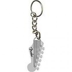 Брелок  Fender Guitar Logo Headstock Pewter Keychain