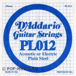 D'ADDARIO PL012 Отдельная струна 0.012"