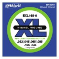 D'addario EXL165-6 Regular Light Top/Medium Bottom 32-135