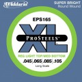 D'ADDARIO EPS165 Набор 4 струн для бас-гитары сталь 045-0105
