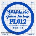 D'ADDARIO PL012 Отдельная струна 0.012"